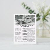 広告、ルノー シーズンポストカード (スタンド正面)