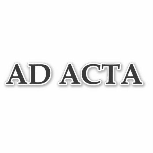 広告acta シール (正面)