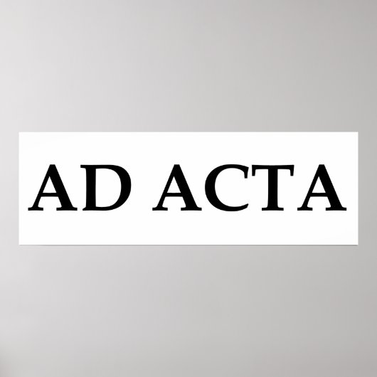 広告acta ポスター (正面)