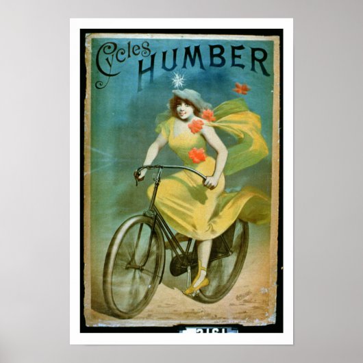 '広告Humber Cycles' （カラーリソ） ポスター (正面)