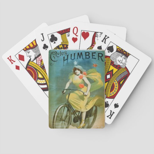 '広告Humber Cycles' (カラーリトオ) トランプ (裏面)