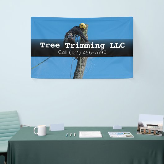 広告Tree Cutting Business Banner 横断幕 (トレードショー)