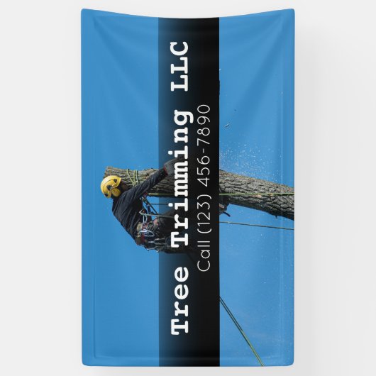広告Tree Cutting Business Banner 横断幕 (縦)