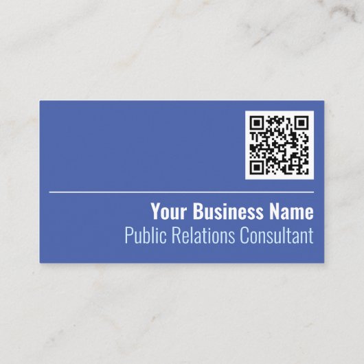 広報コンサルタントQRコード名刺 名刺 (裏面)