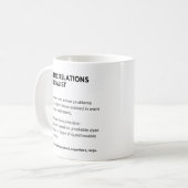 広報担当者の定義 コーヒーマグカップ (正面左)
