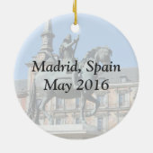 広場の市長、マドリードのオーナメント セラミックオーナメント (裏面)