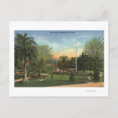 広場の景色 ポストカード (正面)