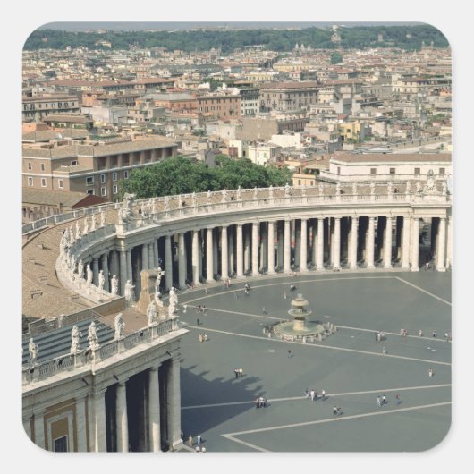 広場の眺め スクエアシール (正面)