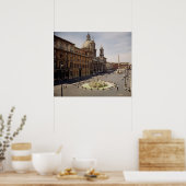 広場の眺め ポスター (キッチン)