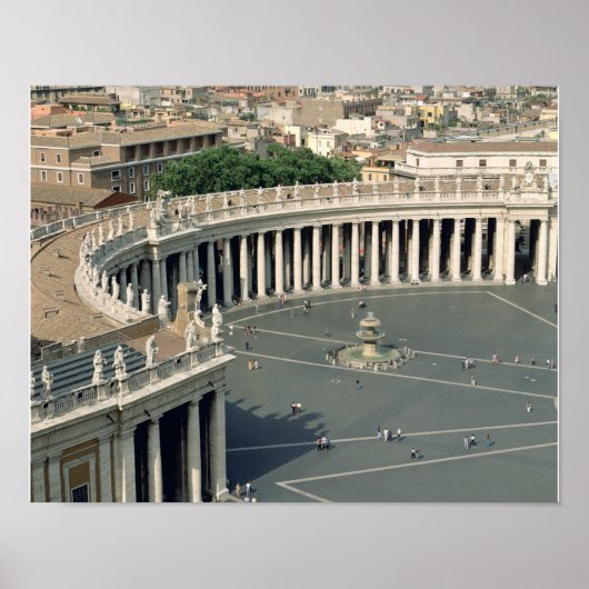 広場の眺め ポスター (正面)