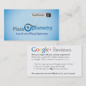 広場のOptometry 名刺 (正面/裏面)