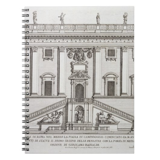 広場のPalazzo Senatorioの正面の眺め ノートブック (正面)