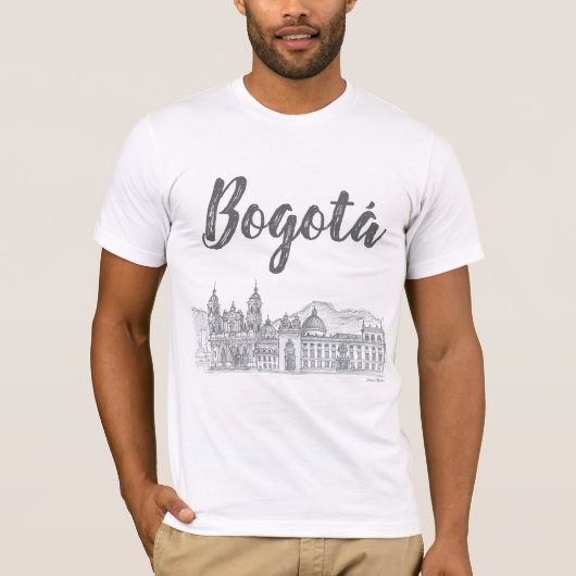 広場Bolívar、Bogotá、コロンビア Tシャツ (正面)