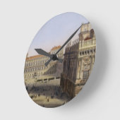 広場Castello、F. Citterio (cが刻むトゥーリン ラウンド壁時計 (傾斜)