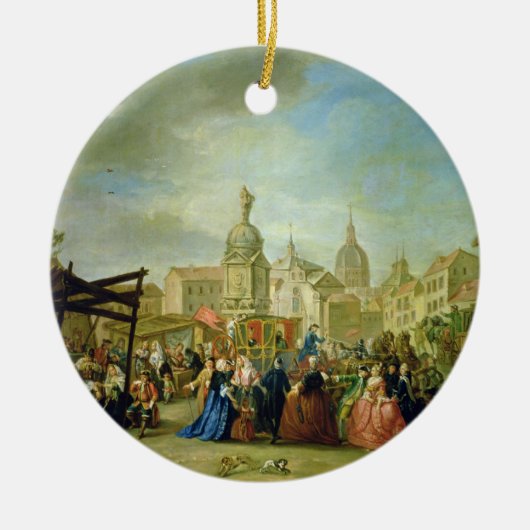 広場de la Cebeda (油で公平なマドリード セラミックオーナメント (正面)