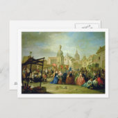 広場de la Cebeda (油で公平なマドリード ポストカード (正面/裏面)