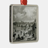 広場de San Carlos de Chiloe 1835年] メタルオーナメント (右)