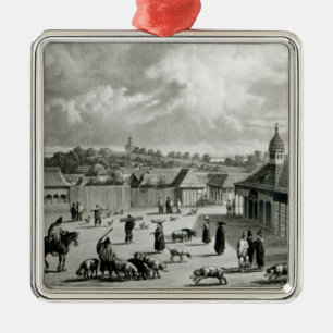 広場de San Carlos de Chiloe 1835年] メタルオーナメント