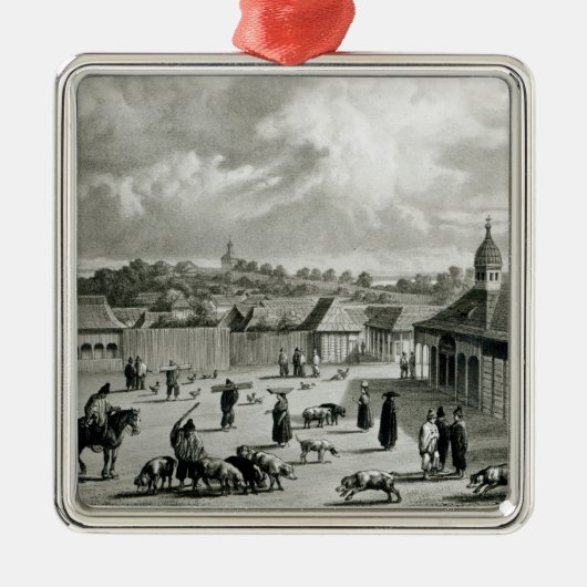 広場de San Carlos de Chiloe 1835年] メタルオーナメント (正面)