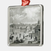 広場de San Carlos de Chiloe 1835年] メタルオーナメント (左)