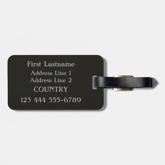 広場Navonaのローマの芸術のカスタムな荷物のラベル ラゲッジタグ (裏面横)