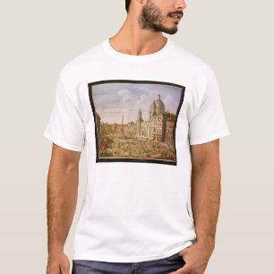 広場Navona、Palazzoの方に南に見るローマ Tシャツ