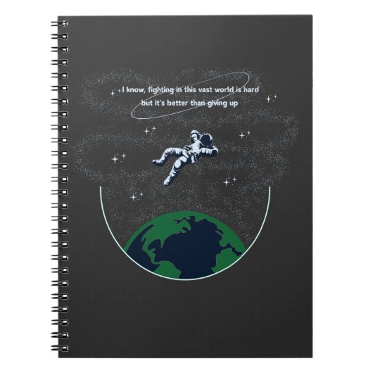 広大な土地における忍耐 ノートブック (正面)