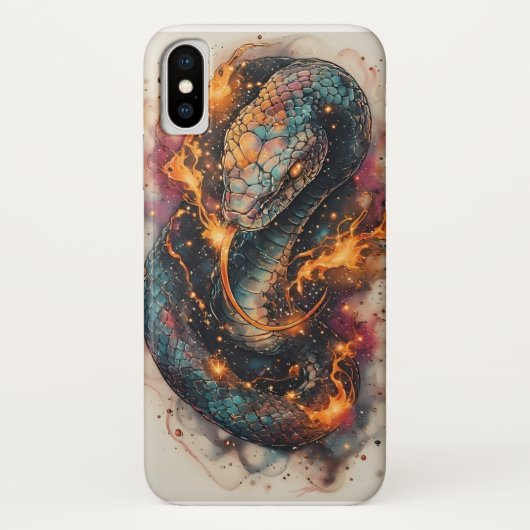 広大な宇宙に佇むコズミック・サーペント Case-Mate iPhoneケース (裏面)