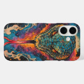 広大な宇宙に浮かぶ鮮やかな宇宙の蛇 Case-Mate iPhoneケース (裏面 (横))