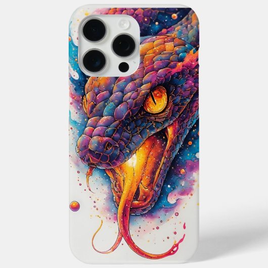 広大な宇宙に浮かぶ鮮やかな宇宙の蛇 Case-Mate iPhoneケース (裏面)
