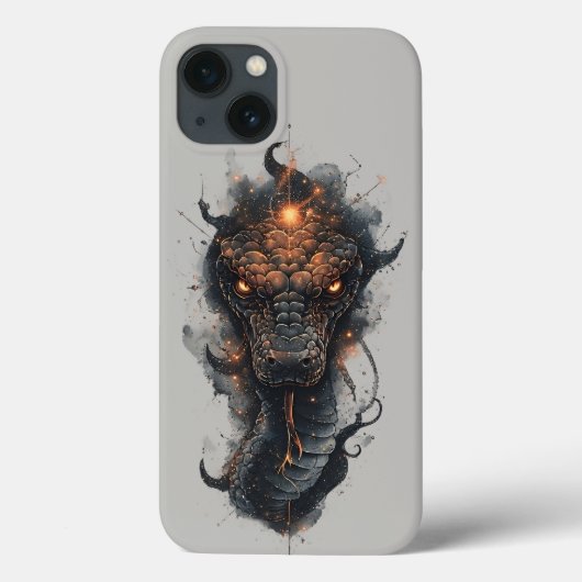 広大な宇宙に浮かぶ鮮やかな宇宙の蛇 Case-Mate iPhoneケース (裏面)