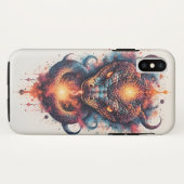 広大な宇宙に浮かぶ鮮やかな宇宙の蛇 Case-Mate iPhoneケース (裏面(横))