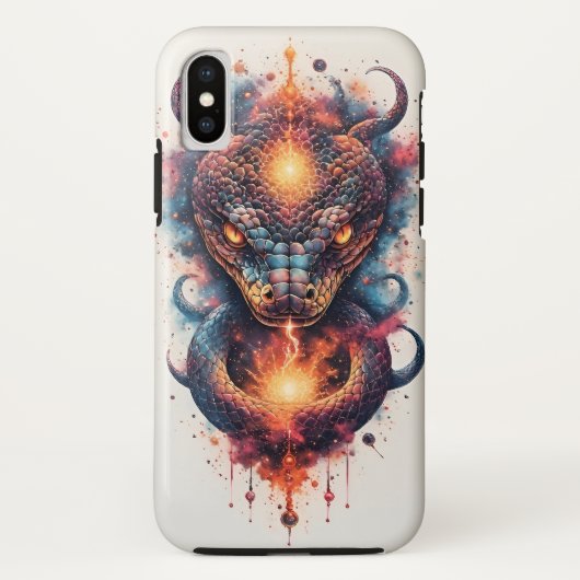 広大な宇宙に浮かぶ鮮やかな宇宙の蛇 Case-Mate iPhoneケース (裏面)