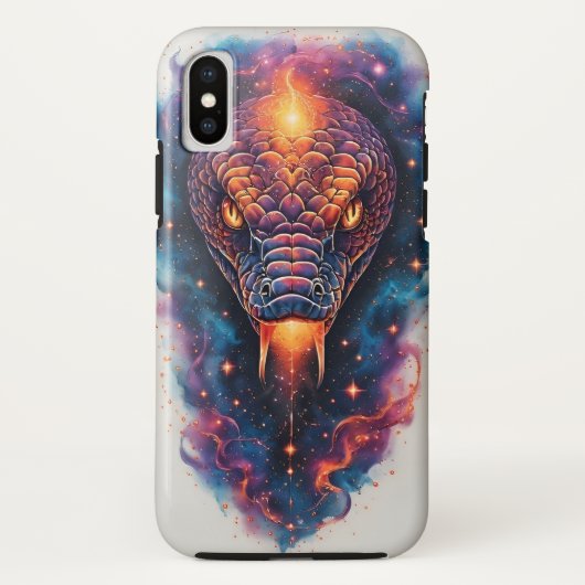広大な宇宙に浮かぶ鮮やかな宇宙の蛇 Case-Mate iPhoneケース (裏面)