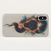 広大な宇宙を持つ鮮やかな宇宙ヘビ Case-Mate iPhoneケース (裏面(横))