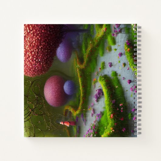 広大な庭園 ノートブック (裏面)