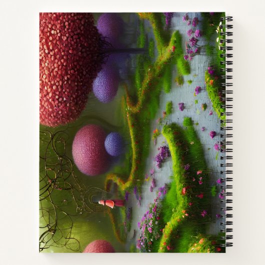 広大な庭園 ノートブック (裏面)