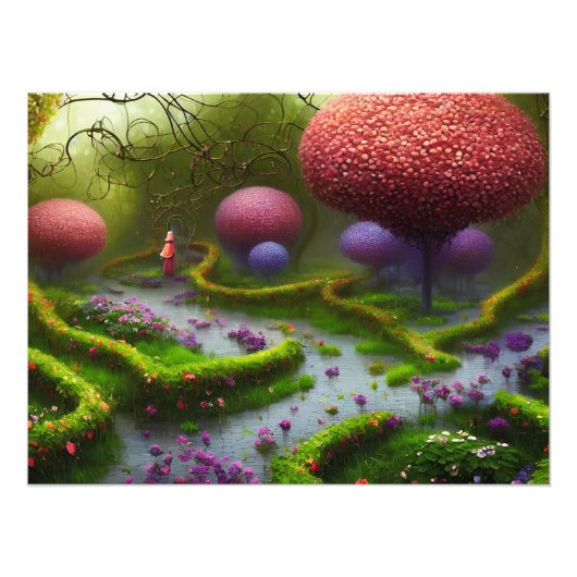 広大な庭園 フォトプリント            (正面)