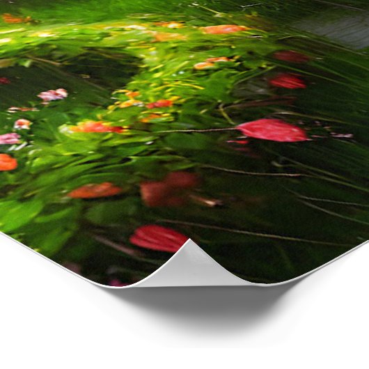 広大な庭園 ポスター (角)