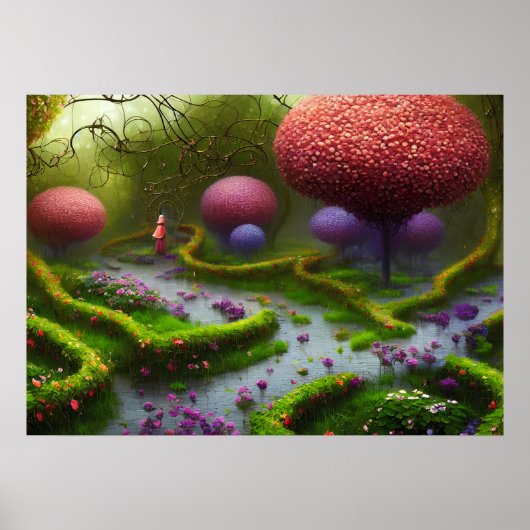 広大な庭園 ポスター (正面)