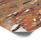 広大な砂漠の中の孤独な住居 ポスター (コーナー)