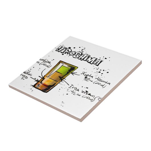 広島のカクテルのレシピ タイル (側面)