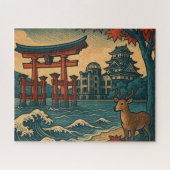 広島ベストスポット浮世絵パズル / Best of Hiroshima Ukiyo-e Puzzle ジグソーパズル (横)