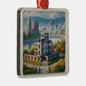 広島平和記念公園の景観 日本旅行 メタルオーナメント (右)