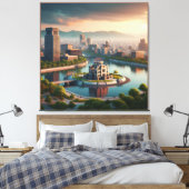 広島平和記念公園ビュージャパン旅行 キャンバスプリント (インサイチュ (寝室))