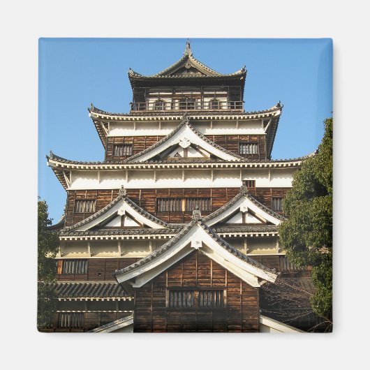 広島県広島城広島城 マグネット (正面)