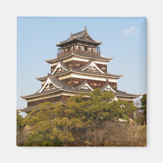 広島県広島城広島城 マグネット (正面)