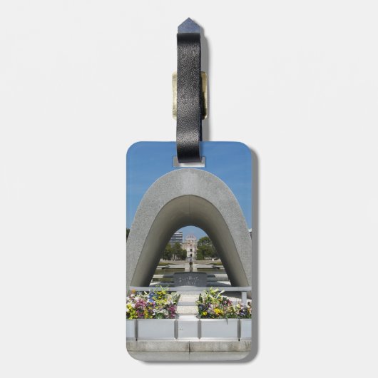 広島記念碑 ラゲッジタグ (裏面縦)