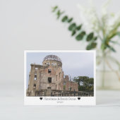 広島、 日本からあなたへ、心からの挨拶 ポストカード (スタンド正面)