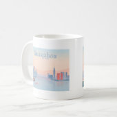 広州中国パールリバーパステルトラベル コーヒーマグカップ (正面左)